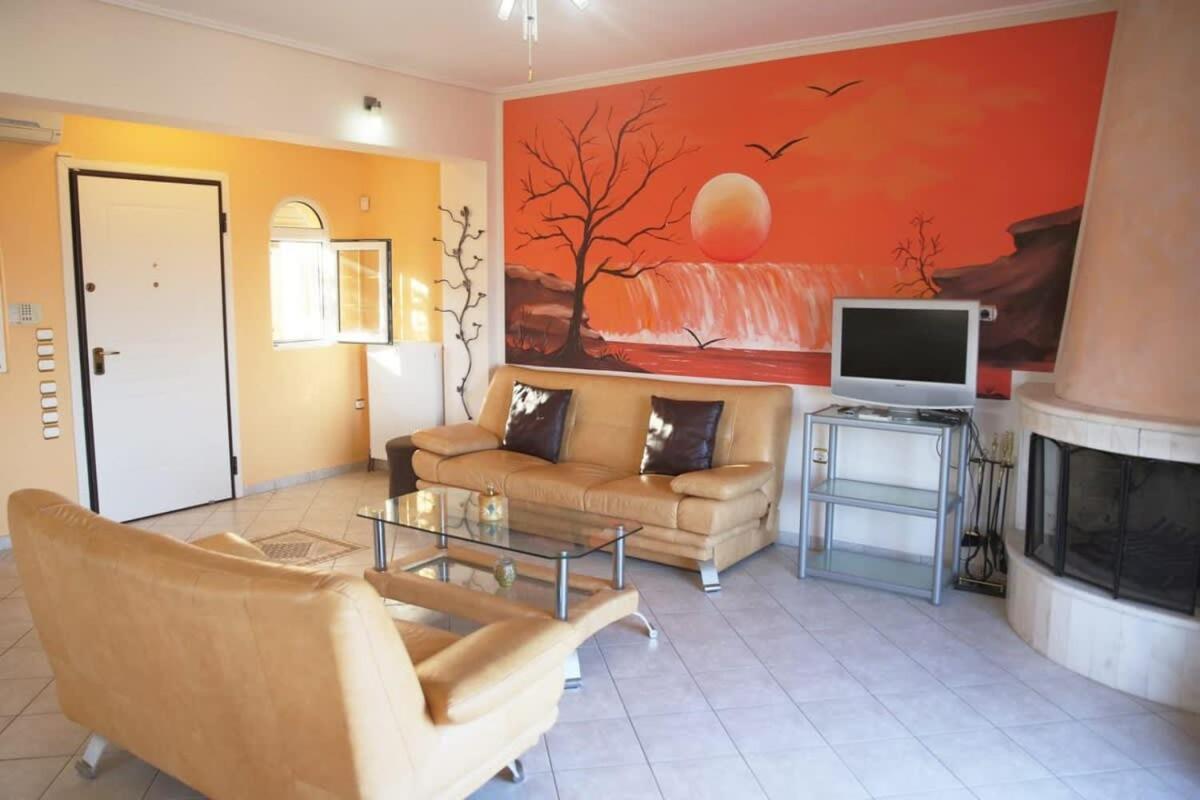 Schinias Bright Spacious Maisonette-Panoramic View Marathón Zewnętrze zdjęcie